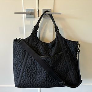 Vera Bradley Black Nylon Weekender